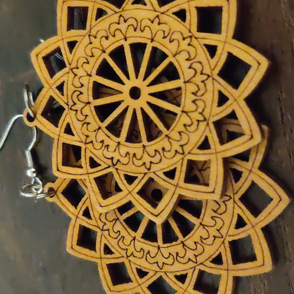 Dangle Wood Earrings